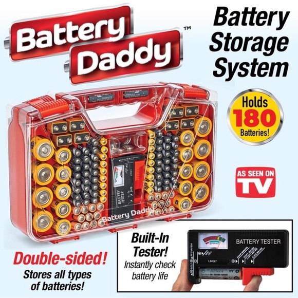 - Battery Daddy Battery Organizer and Storage New